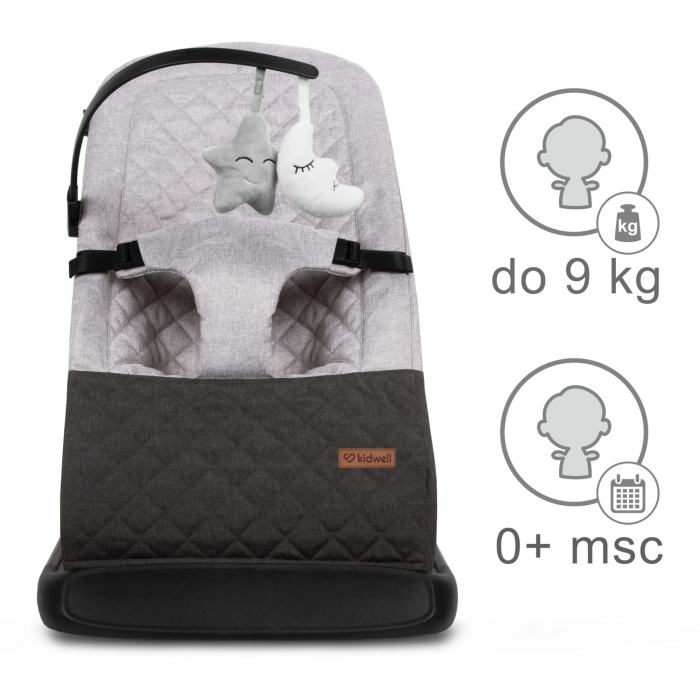 Balansoar Kidwell Laro Grey Black Confort și Siguranță - imagine 9