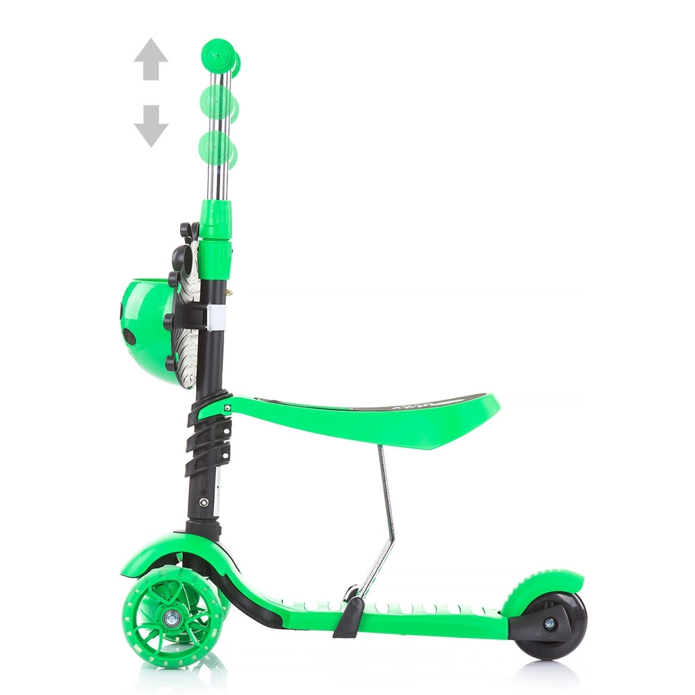 Trotineta 3 in 1 Chipolino Kiddy Evo Lime, 20 kg - imagine 6