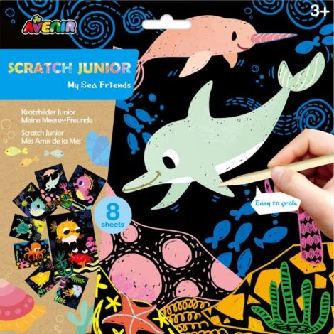 Set Scratch Junior Avenir - Prietenii mei marini