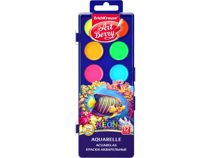 Set Acuarele Neon ArtBerry Erich Krause, Protectie UV