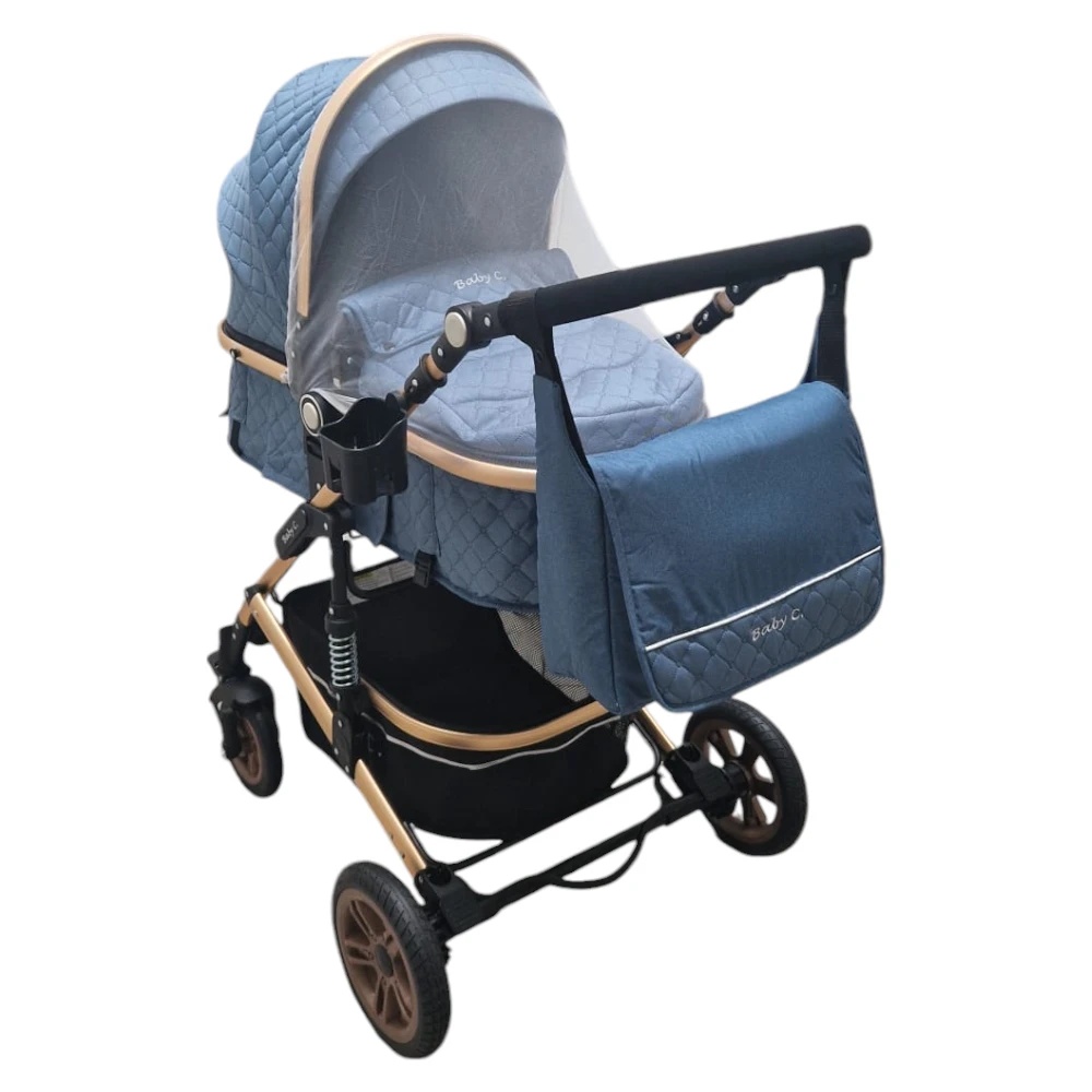 Baby Care PRO 531 2in1 Carucior Albastru Premium