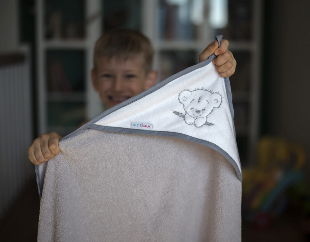 Prosop Baie BabyMam Teddy Bear cu Căciulă - imagine 2