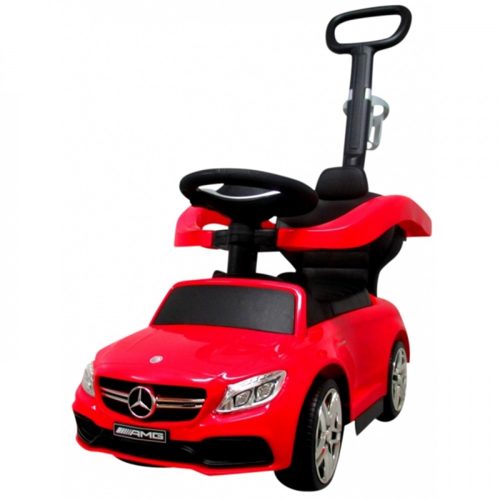 Masinuta R-Sport Mercedes C63 AMG Rosu cu Maner - imagine 2