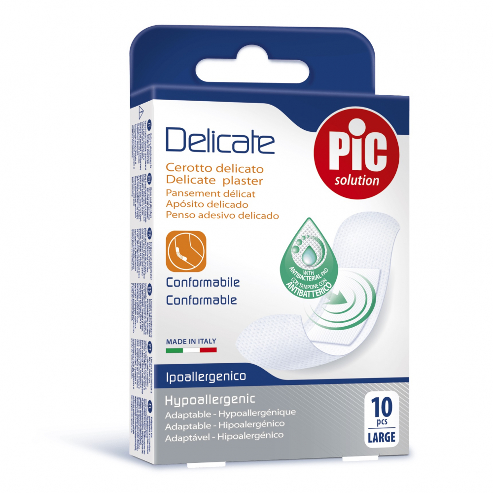 Plasturi piele sensibila Pic Solution Delicate, 10 buc