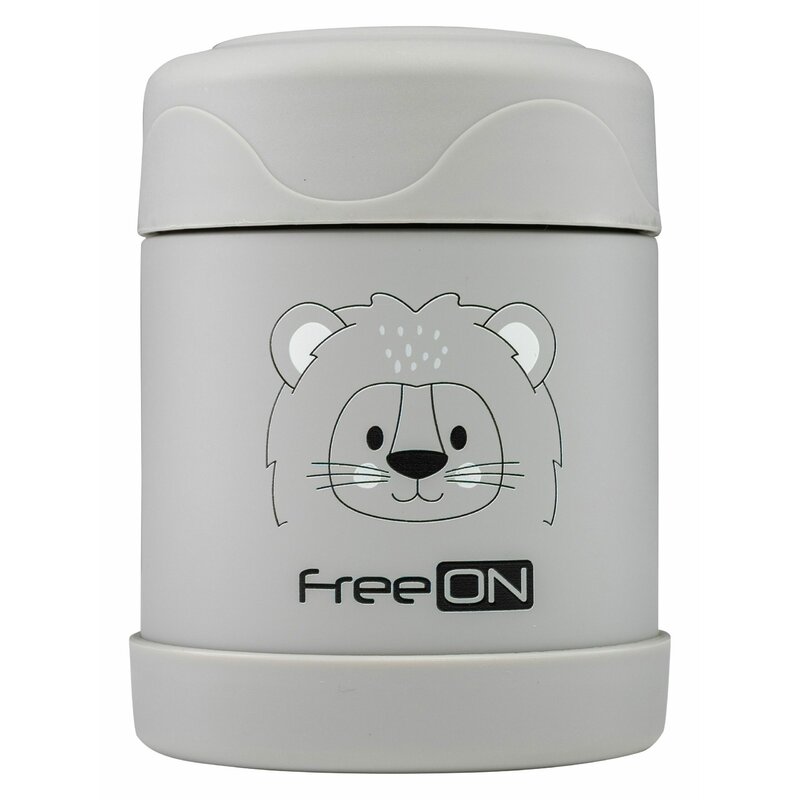 Termos FreeON Alimente Solide Grey Lion, 350 ml