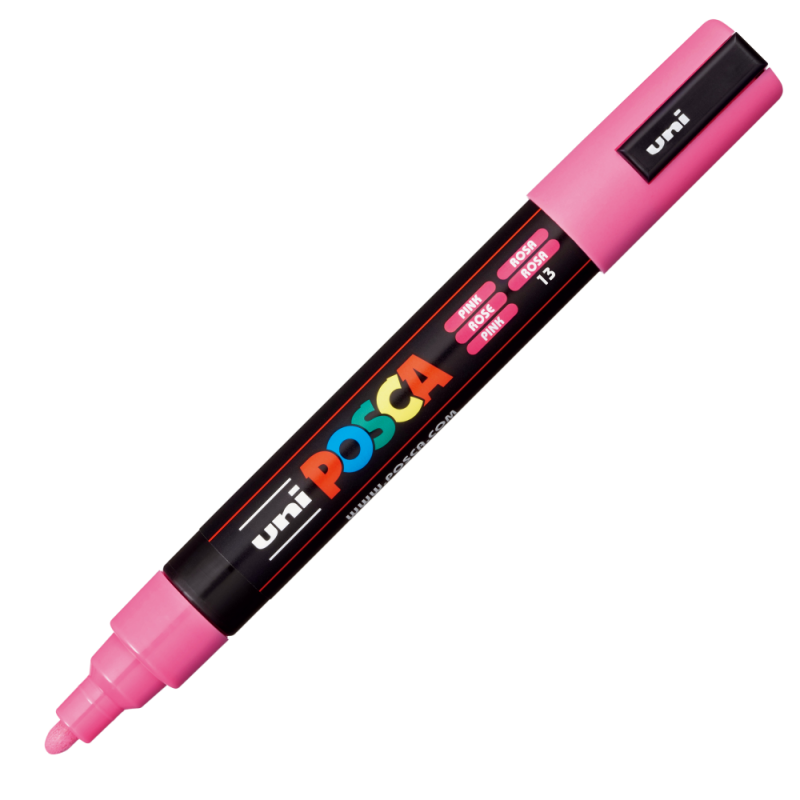 Marker Posca PC-5M Roz, Vârf Mediu