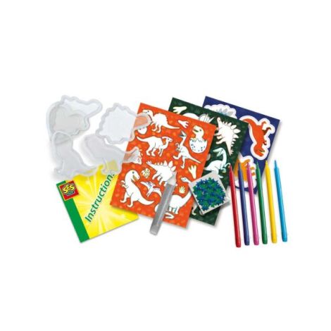 Set creativ Dinozauri Ses Creative | Autocolante DIY - imagine 2