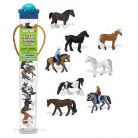 Tub 8 Figurine Cai și Călăreți Safari Ltd