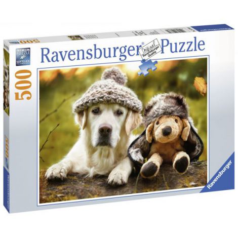 Puzzle Caine Cu Palarie 500 Piese Ravensburger - imagine 2