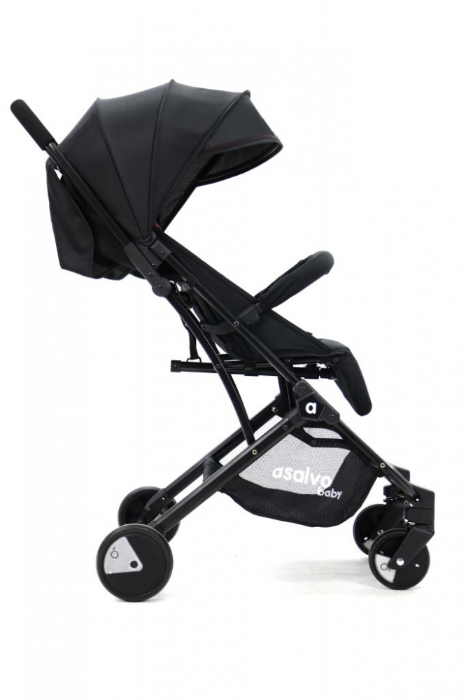 Carucior Asalvo Modul Troller, Negru-Rosu, Pliabil Compact - imagine 5