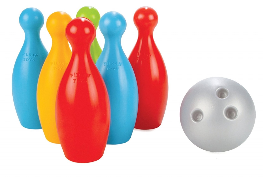 Set Bowling Midi Pilsan | Jucărie Exterior/Interior