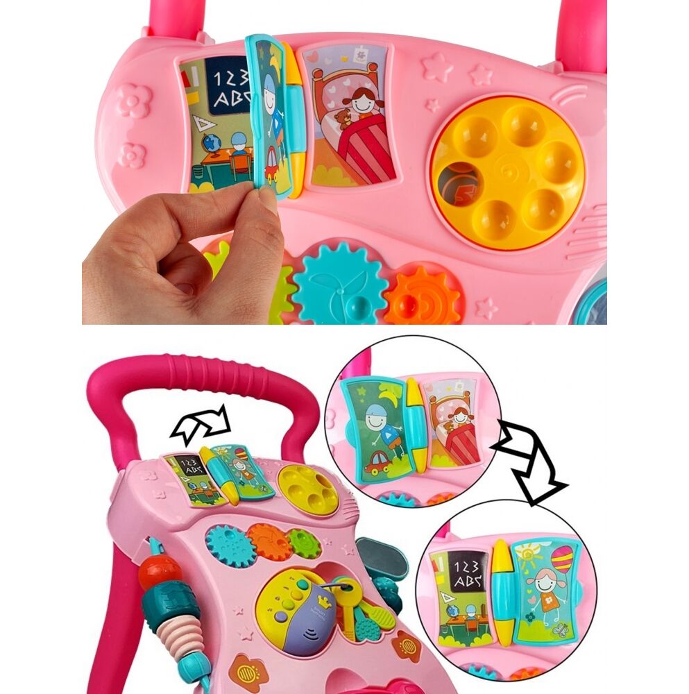 Antepremergator MalpPlay Pink Interactiv cu Tablă - imagine 2
