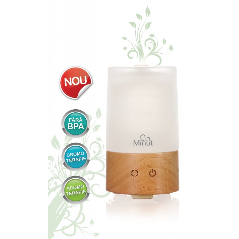 Difuzor Aromă și Cromoterapie Minut | Relaxare Sigură - imagine 2