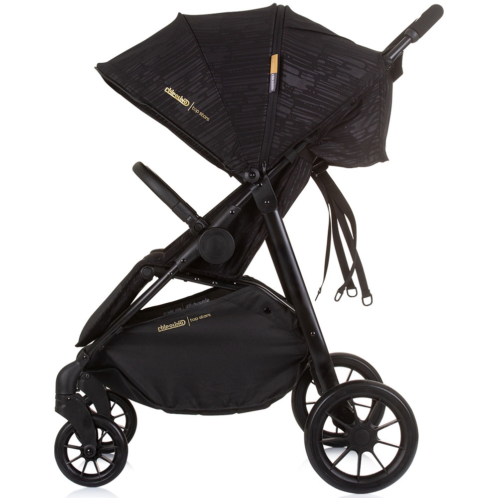 Carucior gemeni Chipolino Top Stars, Obsidian, 0-15kg - imagine 3