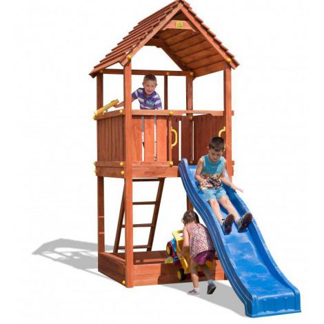 Complex de joaca Fungoo JOY, Tobogan 2.2m, Lemn