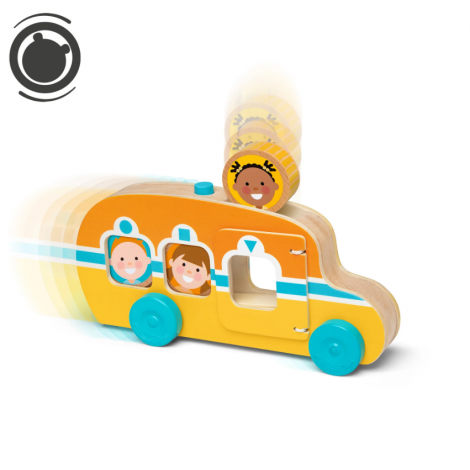 Autobuz lemn Melissa & Doug cu accesorii - imagine 9
