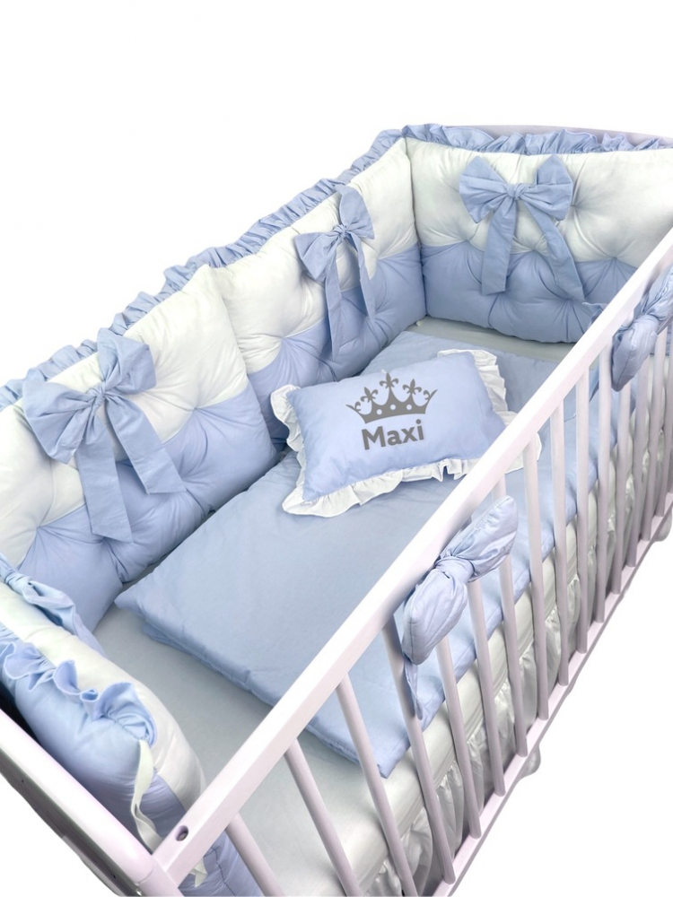 Lenjerie Pat Personalizată 4 Perne Deseda Albastru