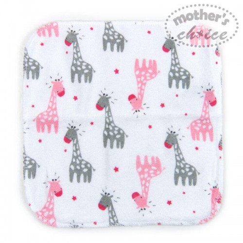 Set 12 mini prosoapele bebe alb-roz Mother's choice - imagine 3