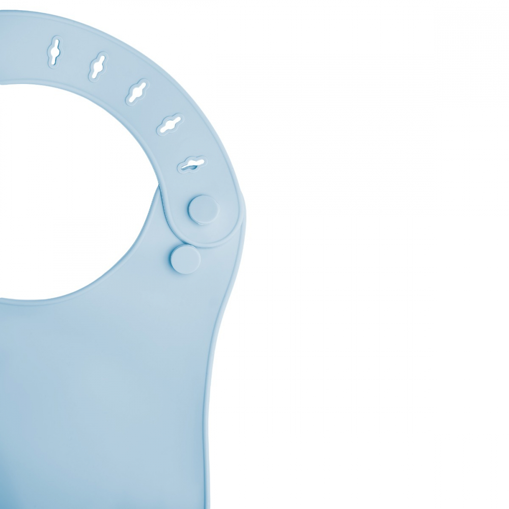 Baveta Silicon AppeKids Aqua Blue - Anti-pată și Lavabilă - imagine 4