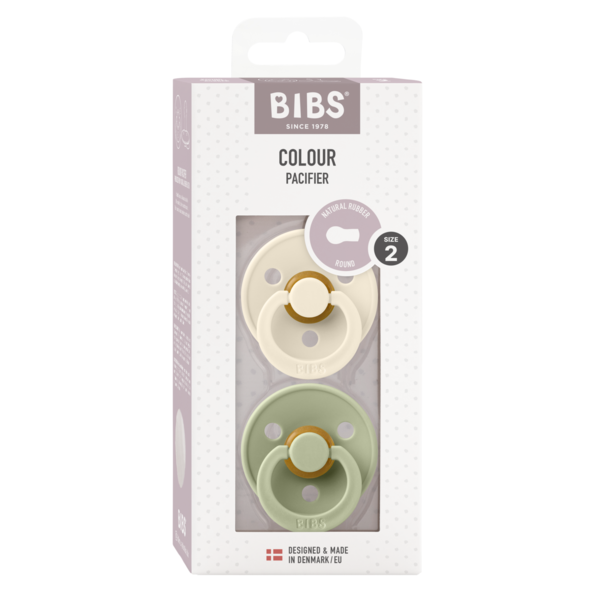 Set 2 Suzete Bibs Colour Latex, 6 Luni+