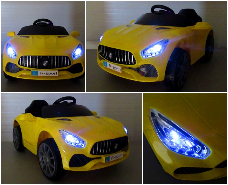 Masinuta Electrica Cabrio B3 Galben | Autokids.ro - imagine 2