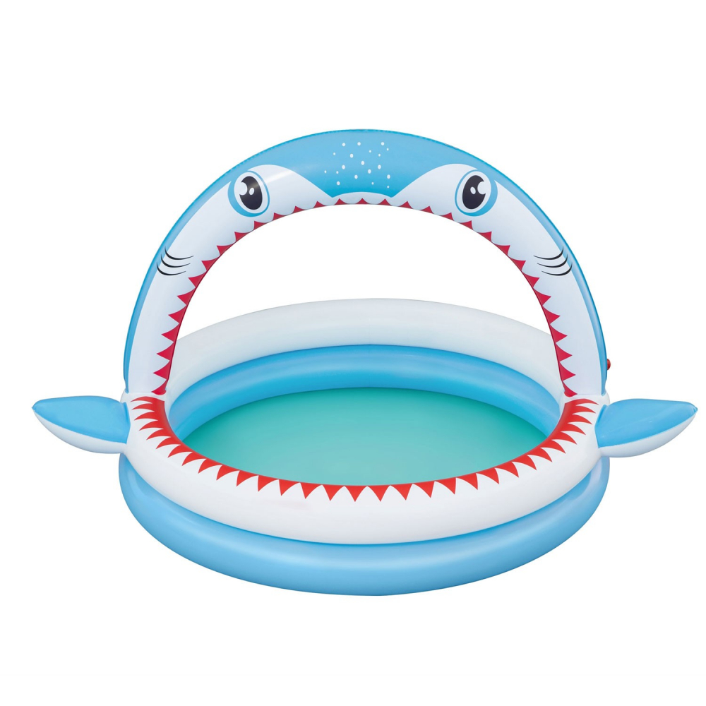 Piscina Bestway Shark cu Stropitoare, 163x127 cm - imagine 2