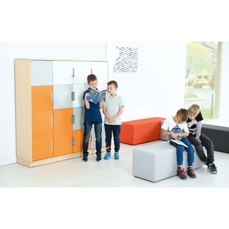 Puf Ignifug Inflamea Double Orange Moje Bambino - imagine 8