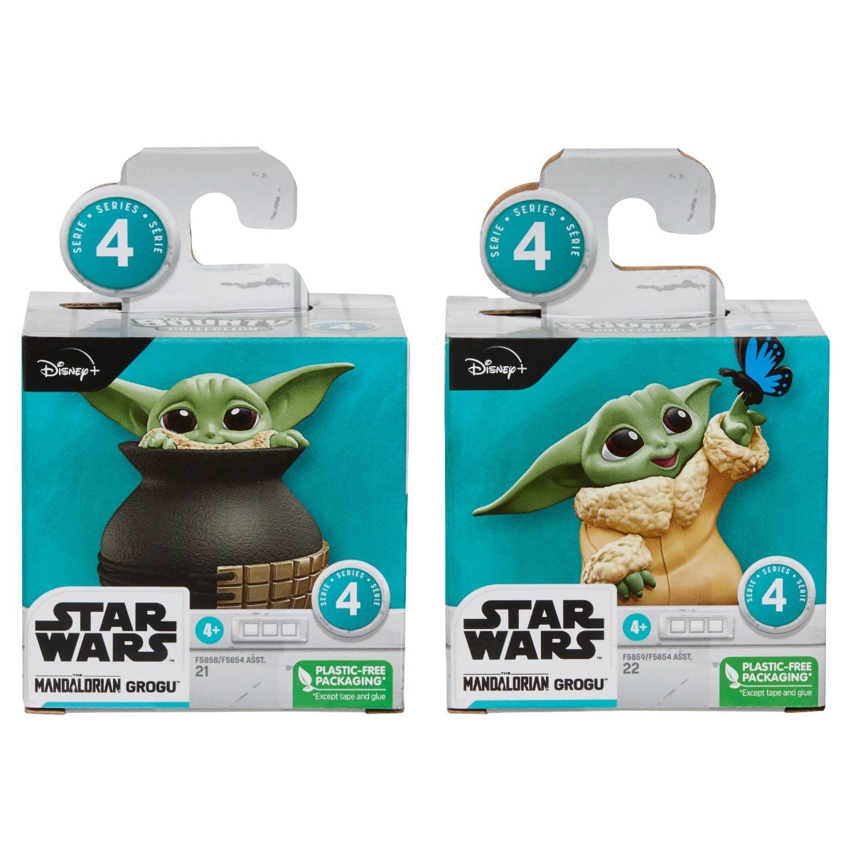 Set 2 Figurine Star Wars Mandalorian Grogu F5858 F5859
