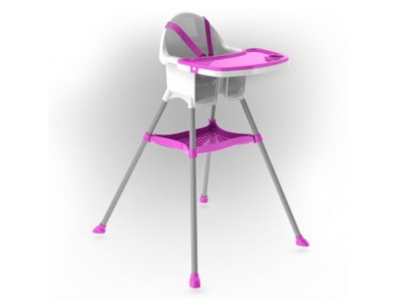 Scaun de masa Mykids roz, detasabil