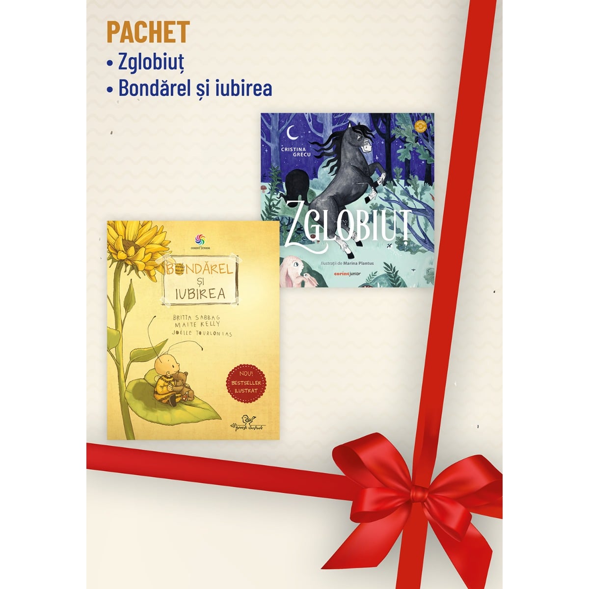 Pachet Carti Copii Zglobiut, Bondarel si iubirea - Corint