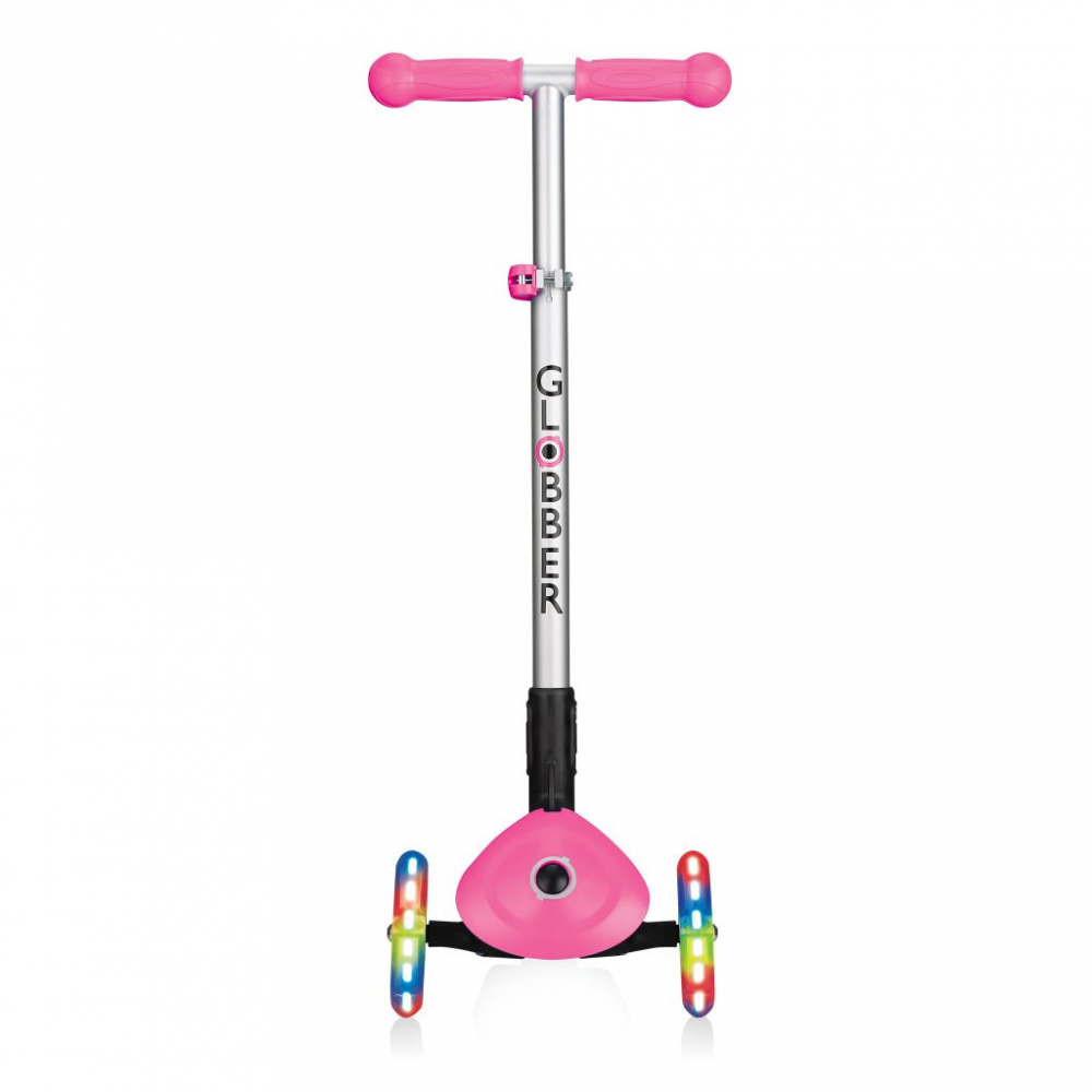 Globber Primo LED Roz | Trotineta Pliabila 3+
