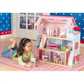 Casuta pentru papusi Chelsea Kidkraft, 3 Nivele - imagine 3