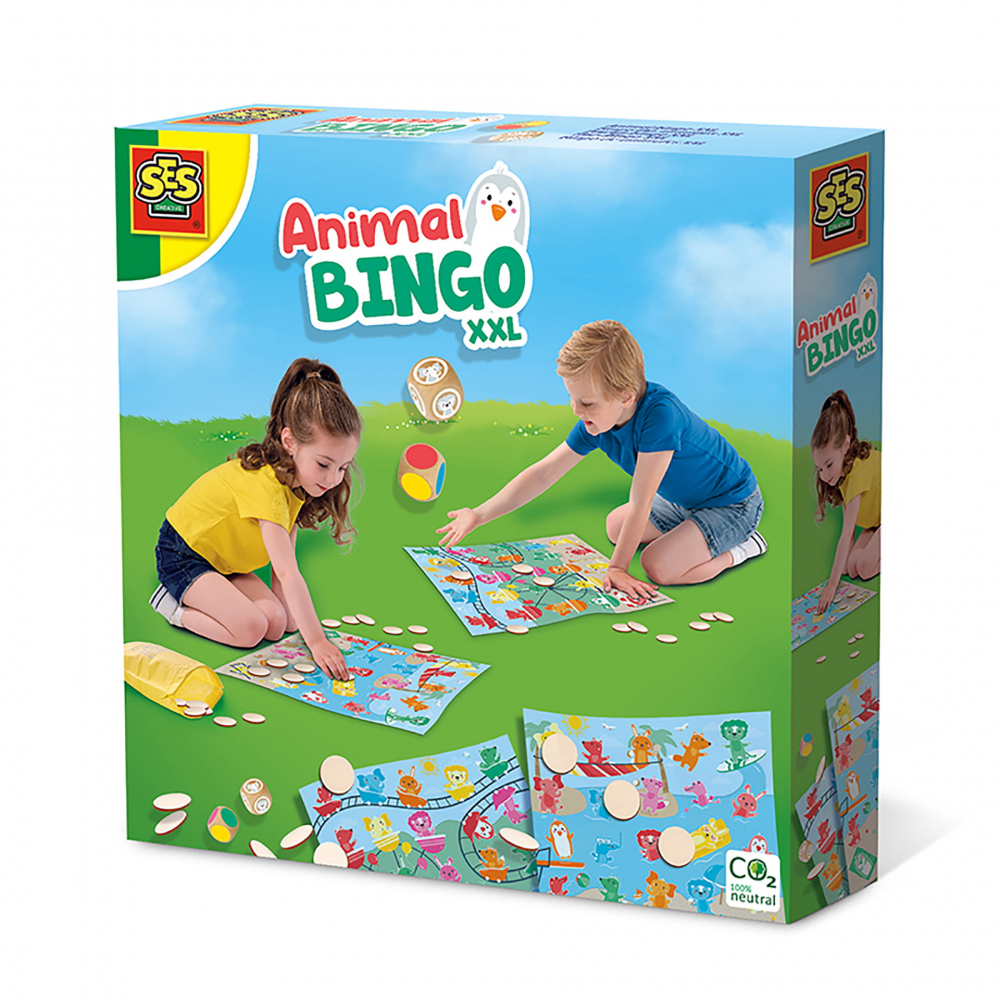 Bingo cu animale XXL Ses Creative | Joc educativ 4-7 ani