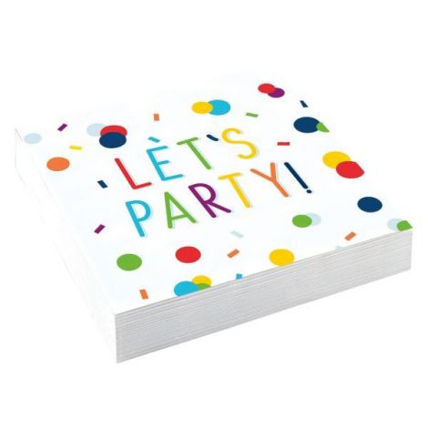Servetele Petrecere Confetti Amscan Aniversare