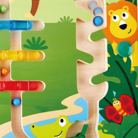 Labirint Magnetic Jungla Hape | Jucărie Lemn - imagine 6