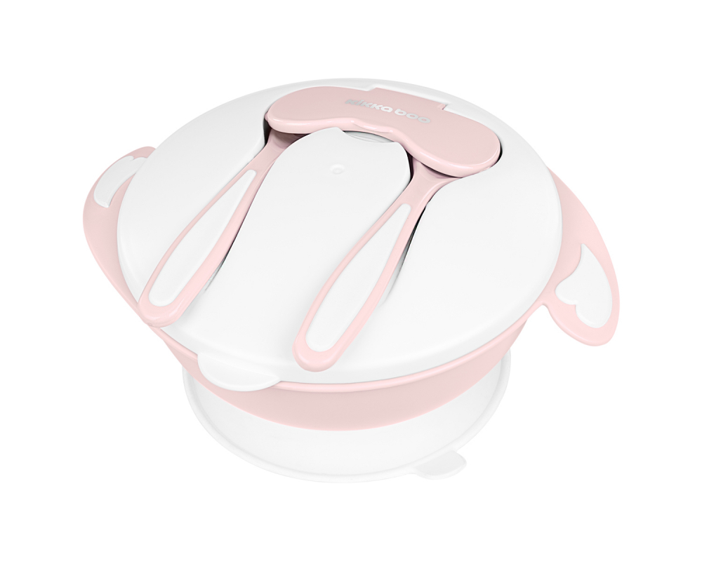 Castron 4in1 Kikkaboo Bowl Pink cu Ventuza - imagine 7