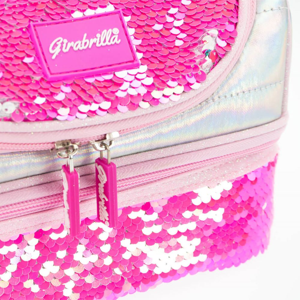 Nice Lunch Box Pink Fluo - Cutie Termică Reversibilă - imagine 3