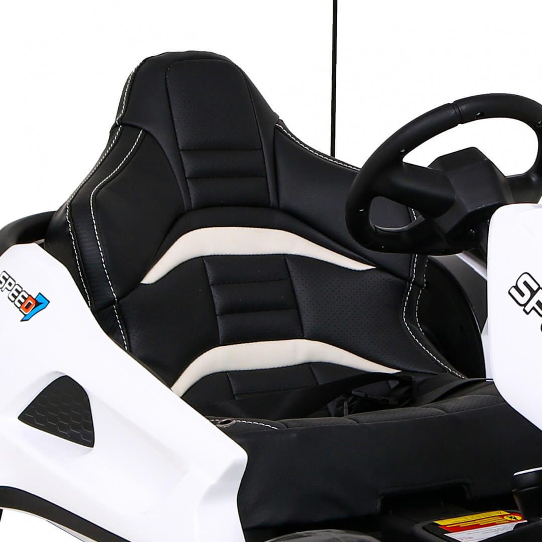 Kart Electric Drift KING LUX 24V Alb Autokids - imagine 6
