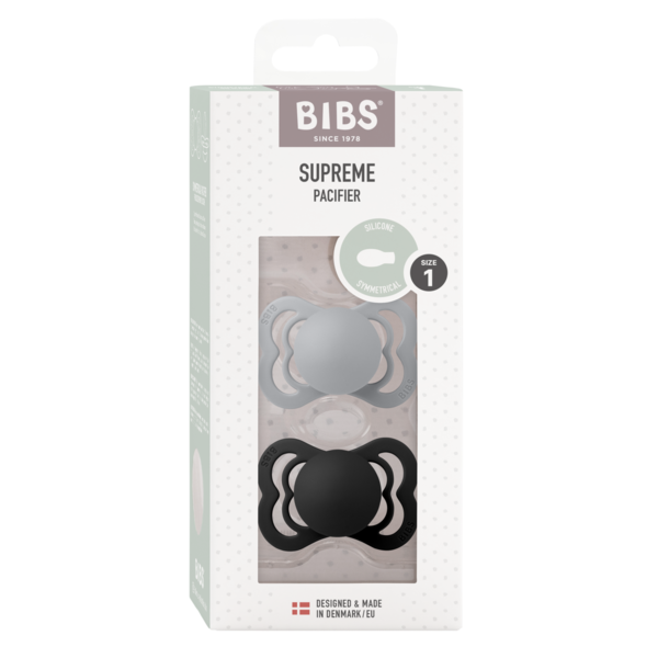 Set 2 Suzete BIBS Supreme Silicon 0+