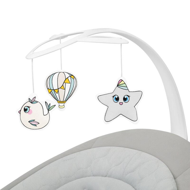 Balansoar Electric 2 în 1 Lionelo Mell Bej - imagine 5