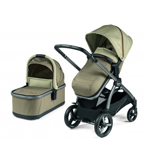 Carucior Ypsi Peg Perego Combo Class Beige, Reversibil - imagine 6