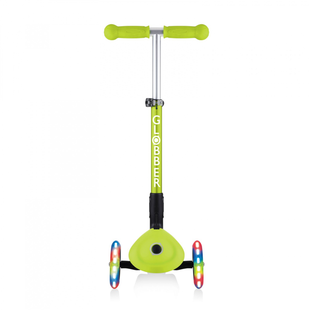 Trotineta Globber Junior Verde 3 Roti LED Pliabila - imagine 6