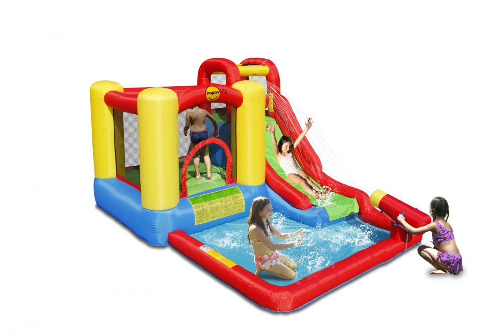 Saltea Gonflabilă Happy Hop cu Piscină și Tobogan