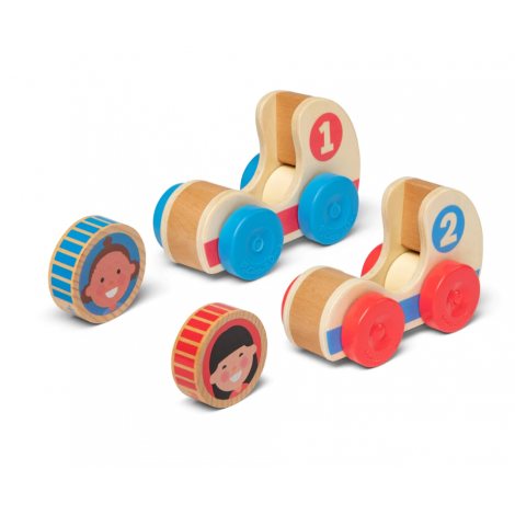 Set Mașinuțe Lemn GO TOTs Melissa & Doug - imagine 7