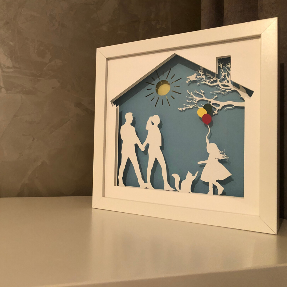 Tablou Luminos Părinți și Copii | Noorhandmadeatelier - imagine 5
