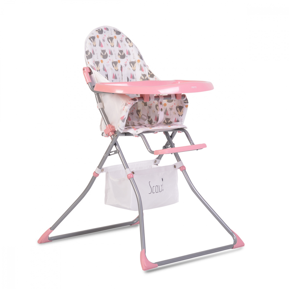 Scaun de masă Scaut Pink Moni, Compact și Pratic - imagine 5