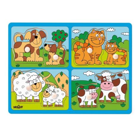 Puzzle Lemn Animale Woodyland - Dezvoltare