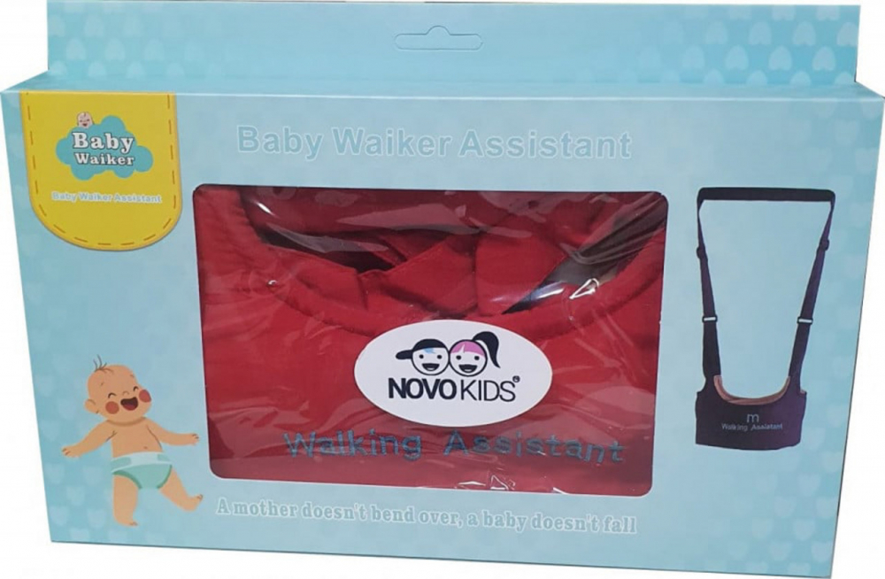 Ham de mers Novokids Rosu cu Maner Confortabil - imagine 2
