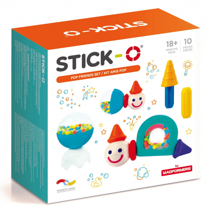 Joc Magnetic Stick-O Prieteni Pop Clicstoys
