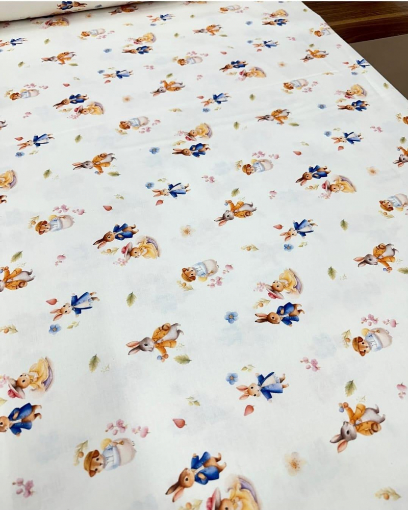 Cearsaf Peter Rabbit Nichiduta Bumbac Premium